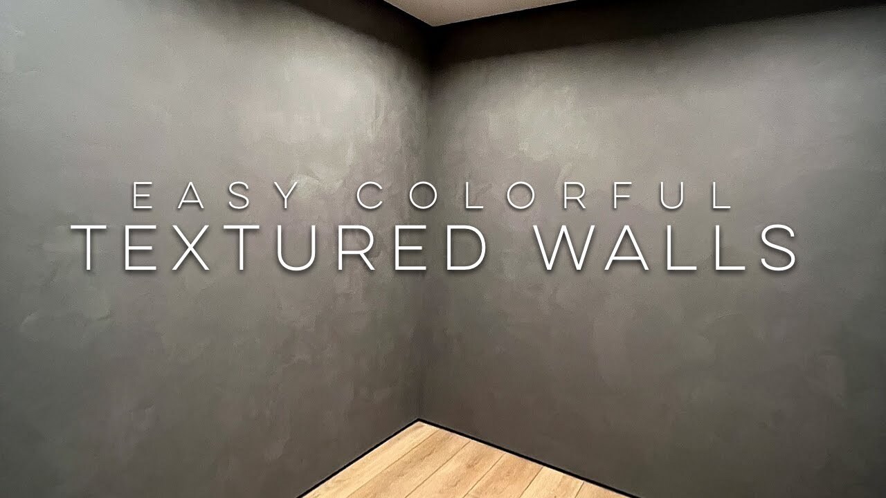 Specialty textured wall finish adding visual interest to a kitchen interior